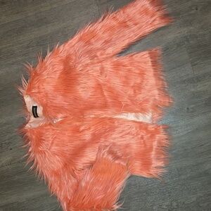 Lanshifei • Fabulous Pink Faux Fur Shaggy Jacket